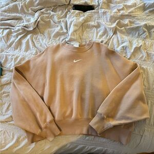 Nike Beige Crewneck Sweatshirt